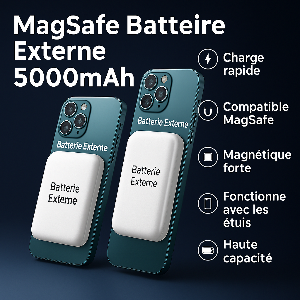 Batterie Externe Magnétique